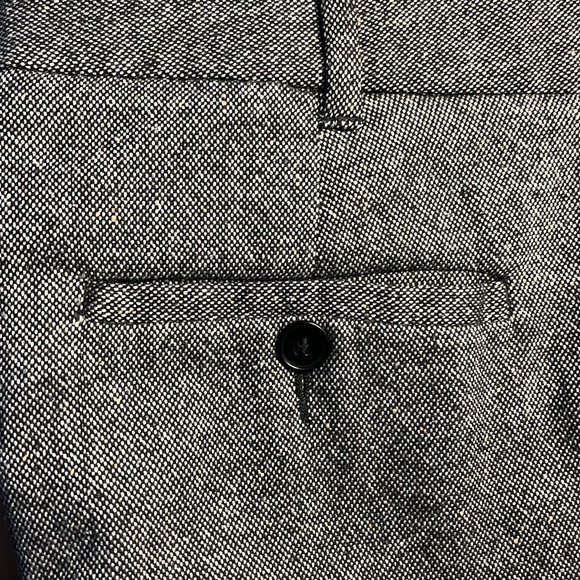 Ladies wool dress pants fully lined gray tweed from Talbots - Picture 2 of 5